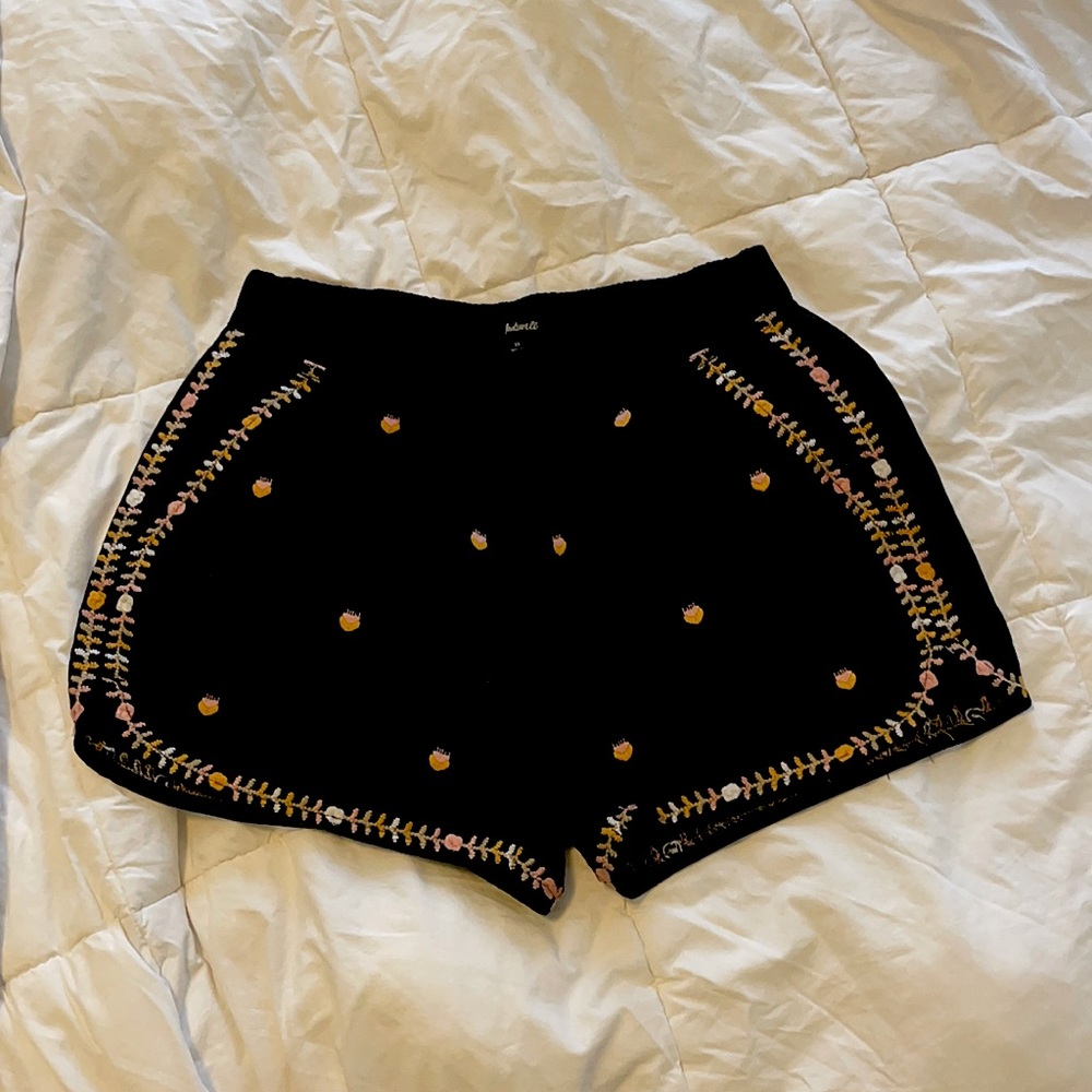 Madewell embroidered shorts